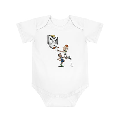 Mitch Creek Slam Graphic Logo Baby Short Sleeve Bodysuit Youth