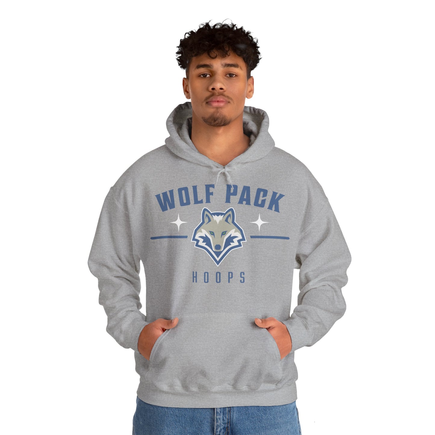 Wolf Pack Hoops Heavy Blend™ Hooded Sweatshirt Adult