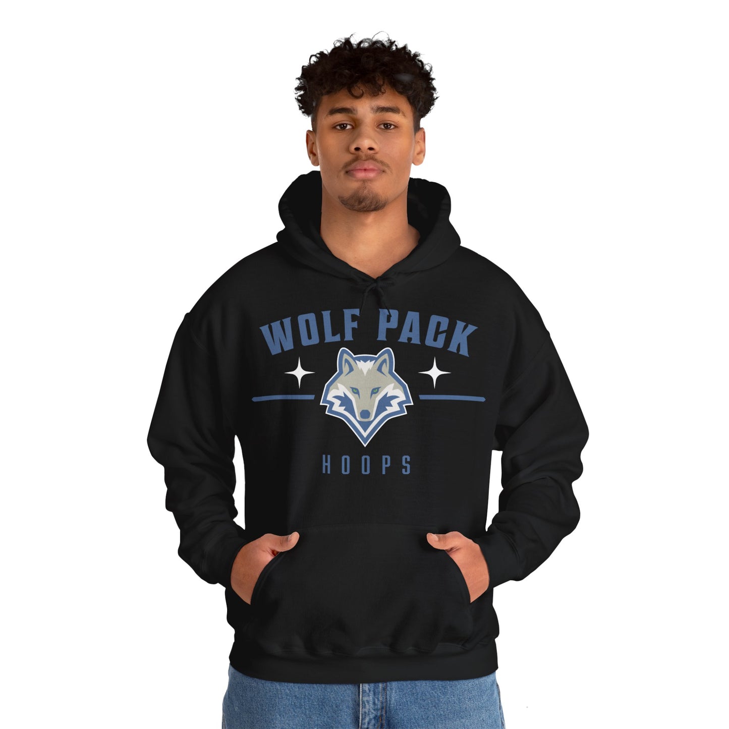 Wolf Pack Hoops Heavy Blend™ Hooded Sweatshirt Adult