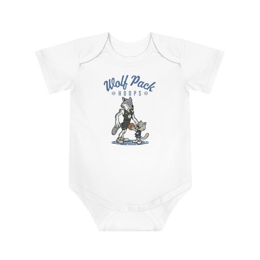 Wolf Pack Hoops Baby Short Sleeve Bodysuit Youth