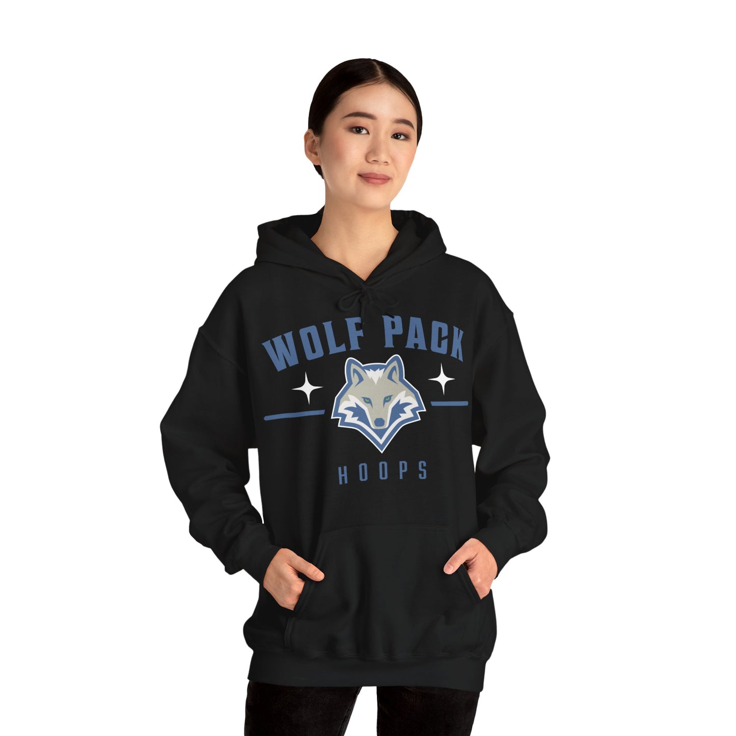 Wolf Pack Hoops Heavy Blend™ Hooded Sweatshirt Adult