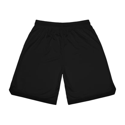 Mitch Creek Black Basketball Rib Shorts Adult