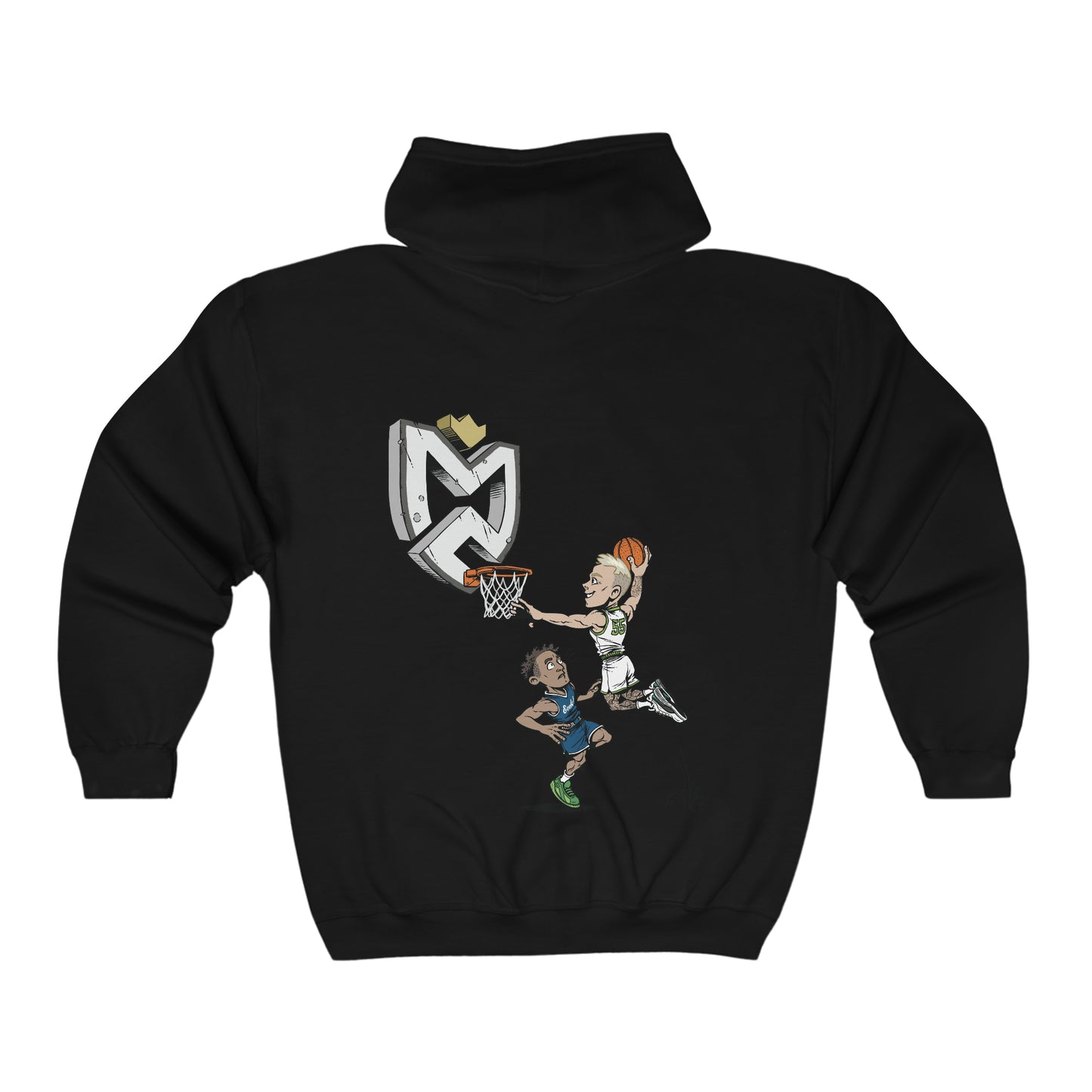 Mitch Creek Graphic Slam Logo Heavy Blend™ Full Zip Hooded Sweatshirt